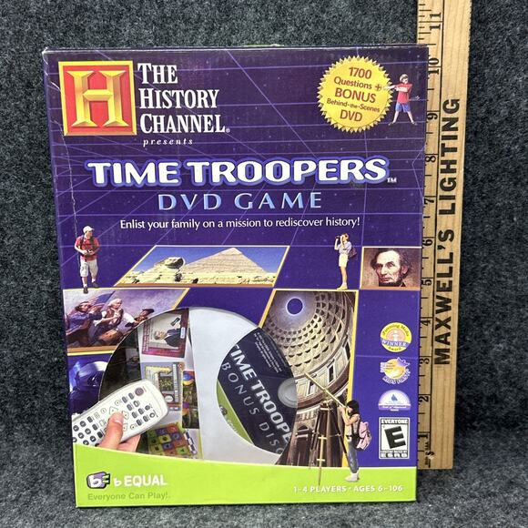 2007 The History Channel Time Troopers DVD Game Fun Family Adventure Educational - Picture 1 of 9